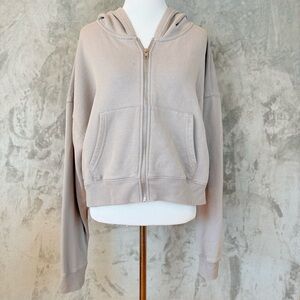 90 Degree By Reflex Mauve Zip-Up Hoodie Jacket Wmns M